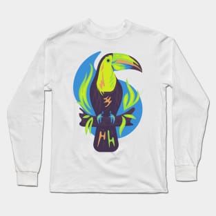 Toucan In Nature Camping Fun Long Sleeve T-Shirt